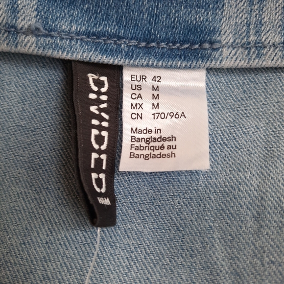 DIvided H&M Woven Fabric Womens Fitted Mini Dress Zip Side Spaghetti Straps SZ M - Picture 10 of 12